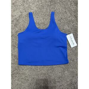 Blue Isabella Activewear Bra Scoop Tank Large Yoga Workout Running